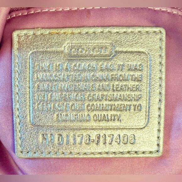 Coach Metallic Silver and Purple Shoulder Bag - Picture 12 of 13